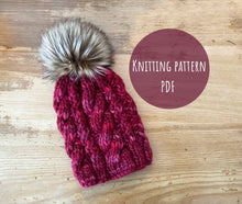 Load image into Gallery viewer, Knitting pattern- Dunes beanie