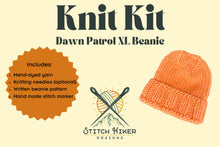 Load image into Gallery viewer, Knit Kit: The Dawn Patrol XL beanie