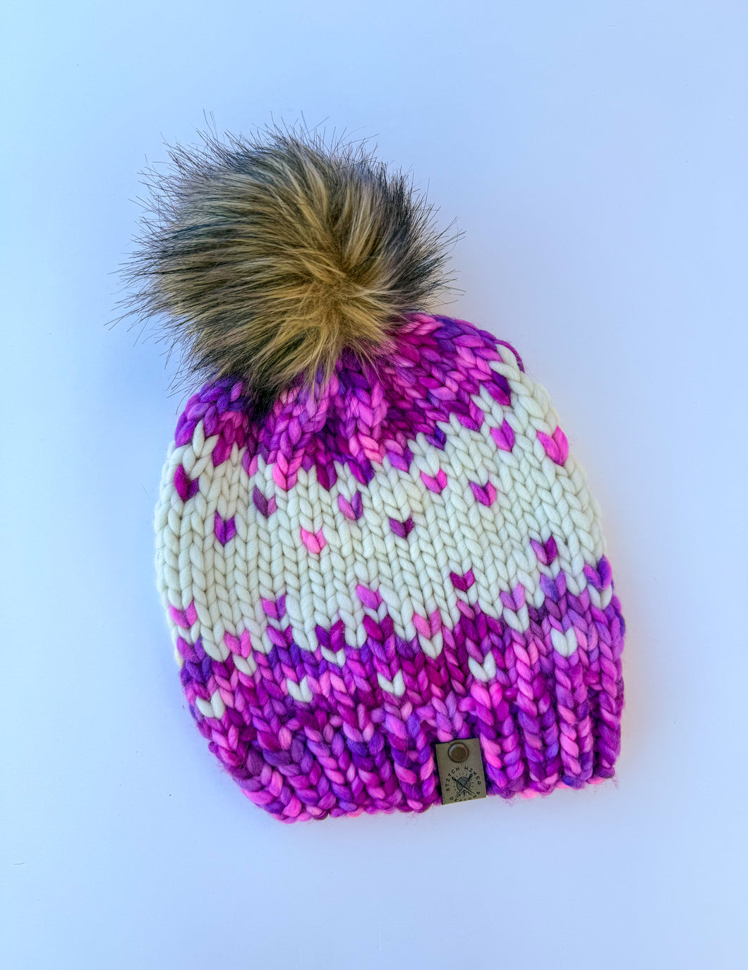Snowfall beanie- Grape Jelly