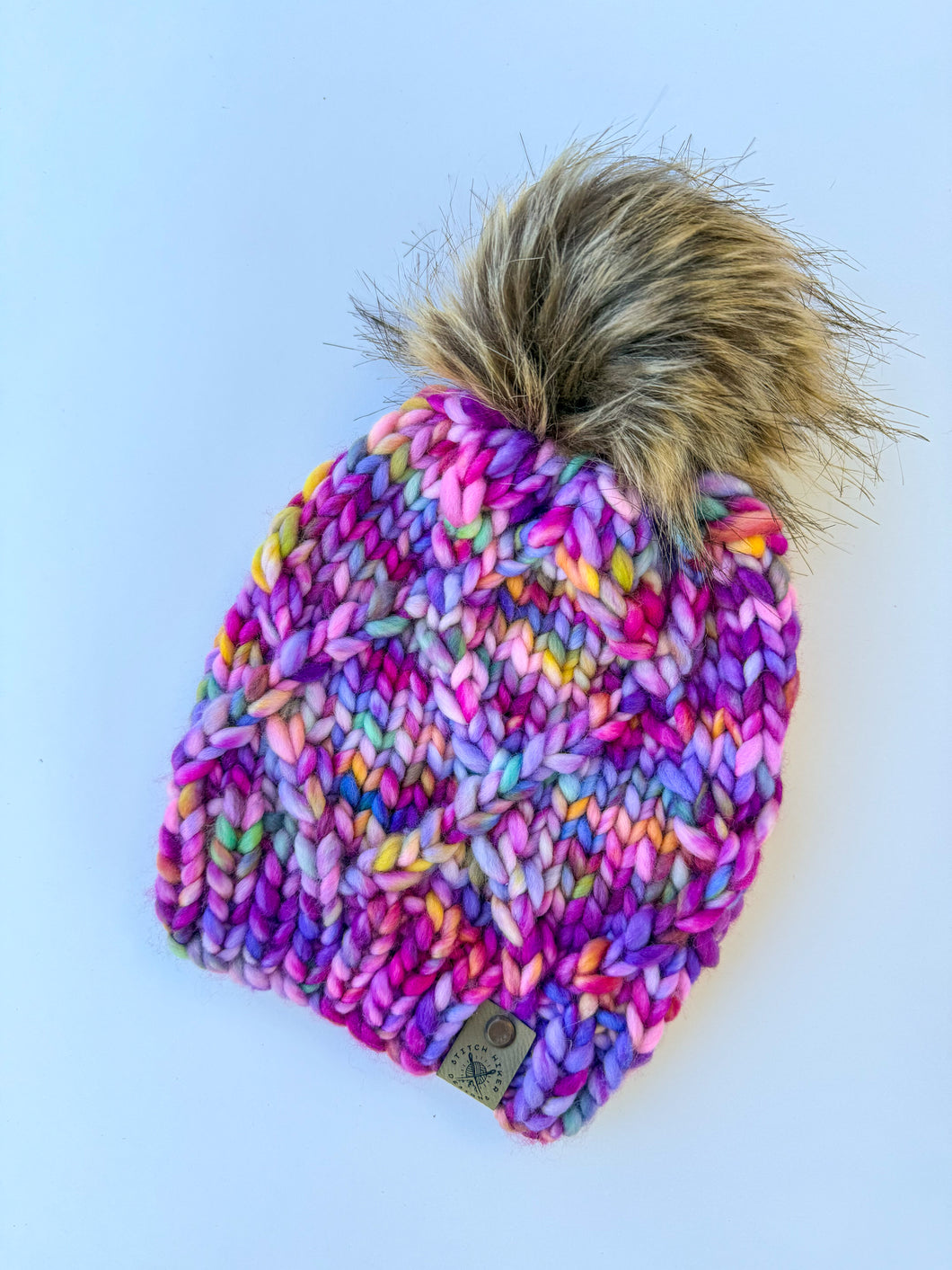 Ski tracks beanie- Wildflowers