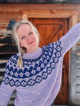 Load image into Gallery viewer, Snow Peak sweater- Lavender (S/M)
